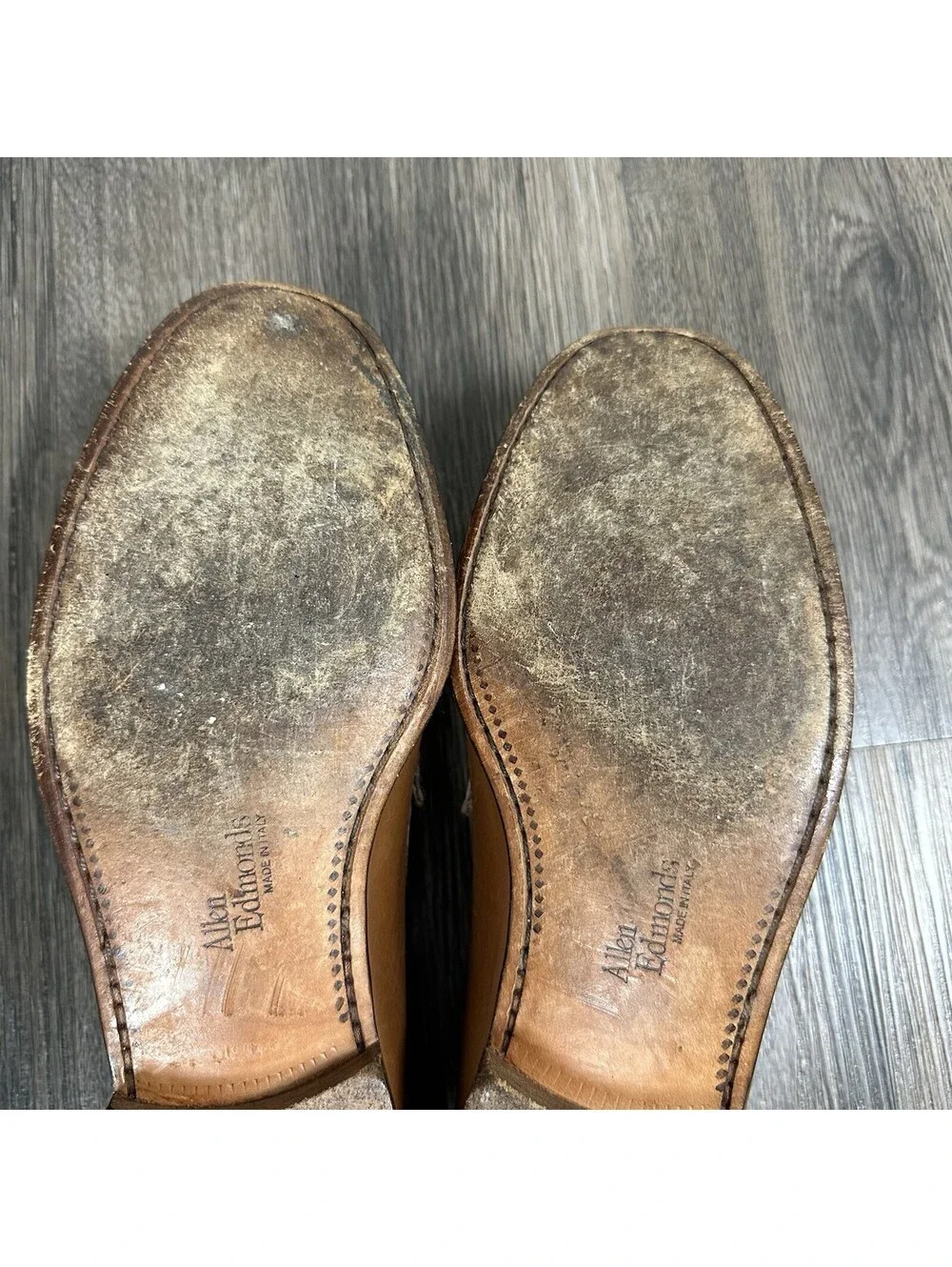 Allen Edmonds VERONA II Italian Men's Dress Loafers Walnut 9 D Made In Italy